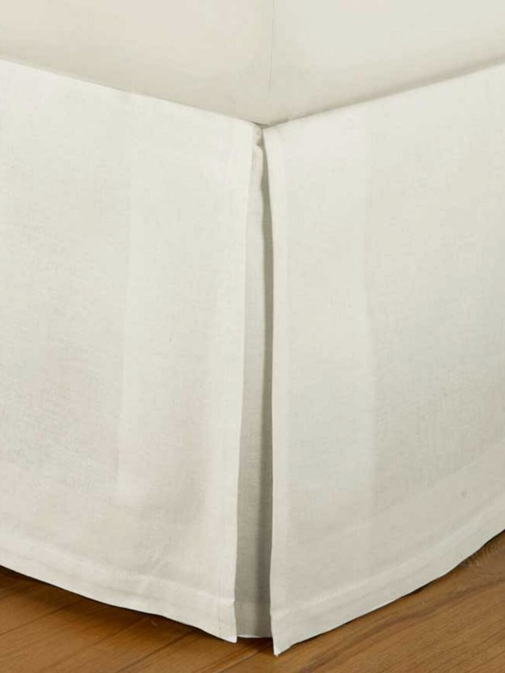 Pottery Barn Linen Bed Skirt Classic Ivory Full Size NWT